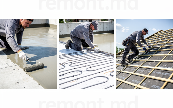 Prezentare generală a serviciilor din catalogul remont.md: de la hidroizolație și pardoseli calde până la acoperișuri și transport marfă